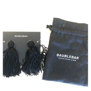 Baublebar BNWT black tassel earrings